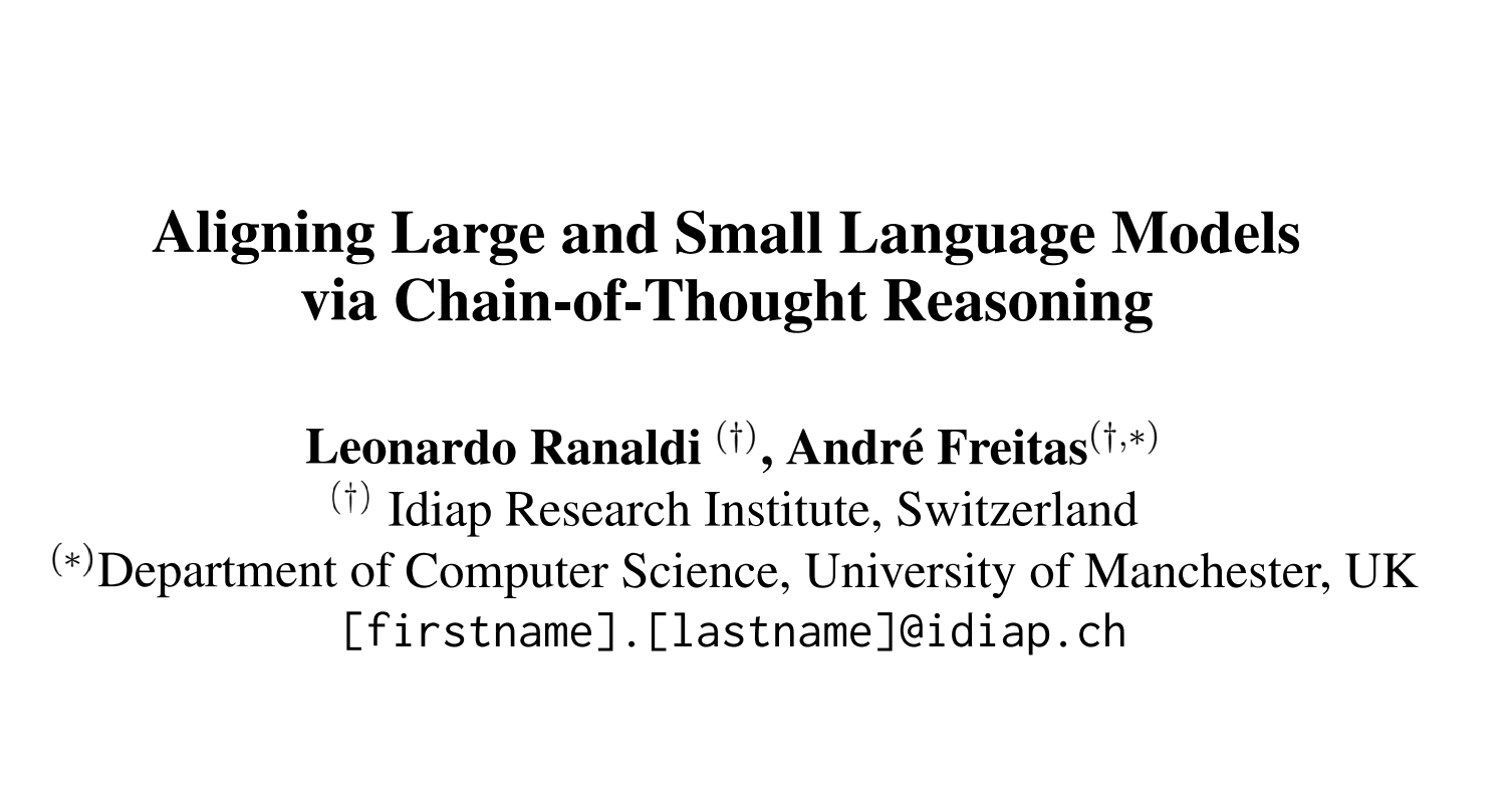 Aligning Large and Small Language Models