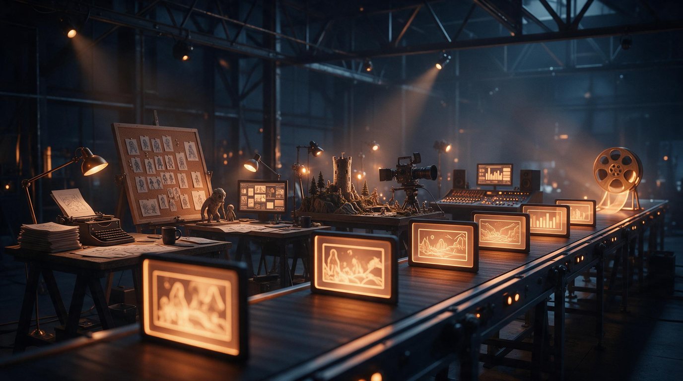 HollyFactory AI film production line
